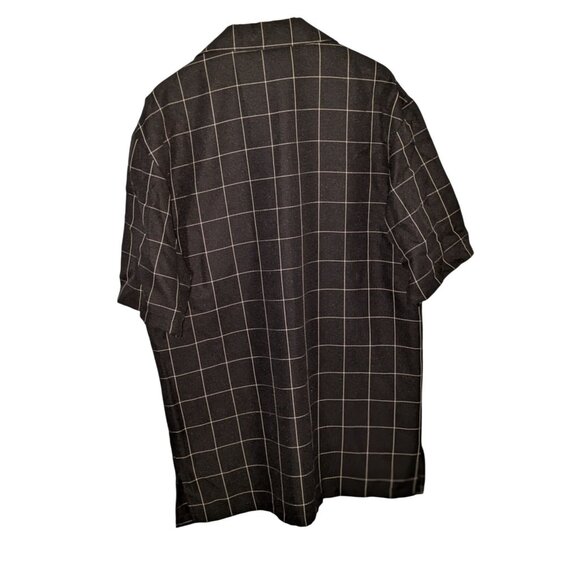 J. Vital Black White Checkered Womens Dress XL Polyester Short Sleeve - Picture 4 of 6